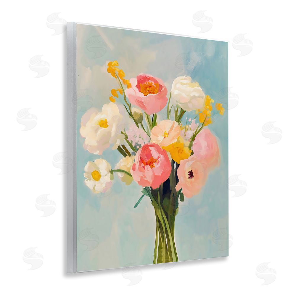 The Prints Vibe Eclectic Floral Bouquet Wall Plaque Home Decor Art Print