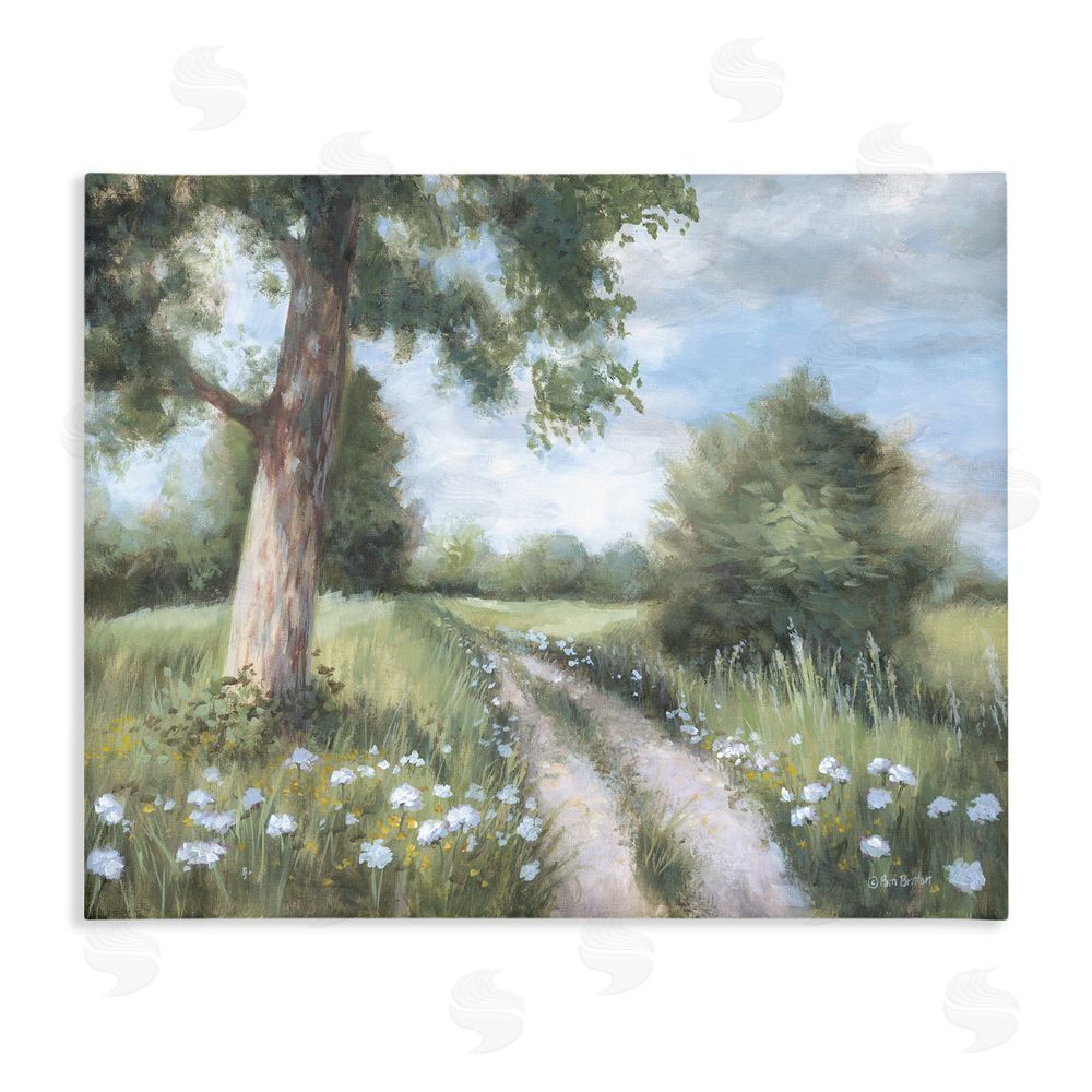 Pam Britton A Lovely Walk On Path Stretched Canvas Wall Art Print