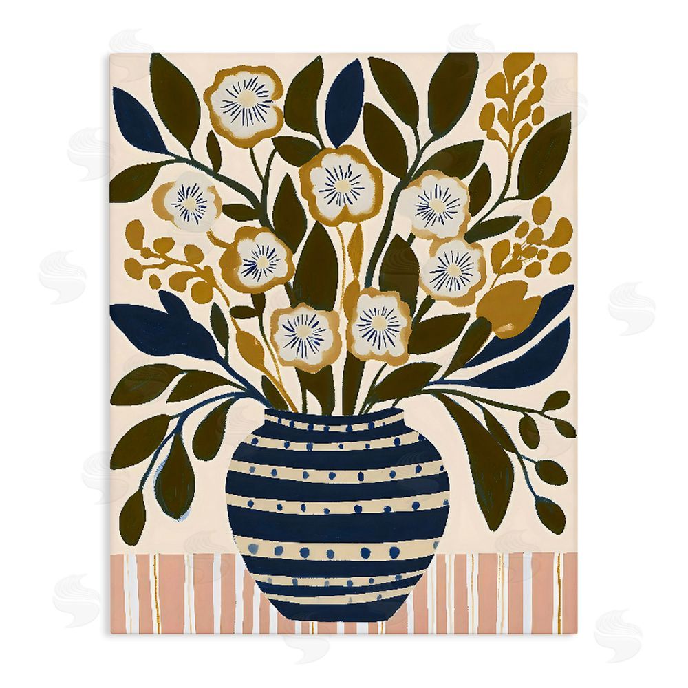 Creative Studio Wild Bloom Boho Arrangement Stretched Canvas Wall Art Print
