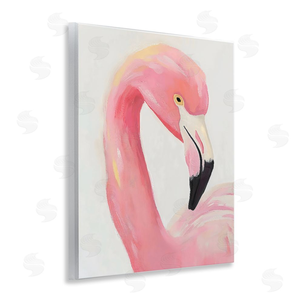 The Prints Vibe Serene Pink Flamingo Portrait Wall Plaque Printed Art
