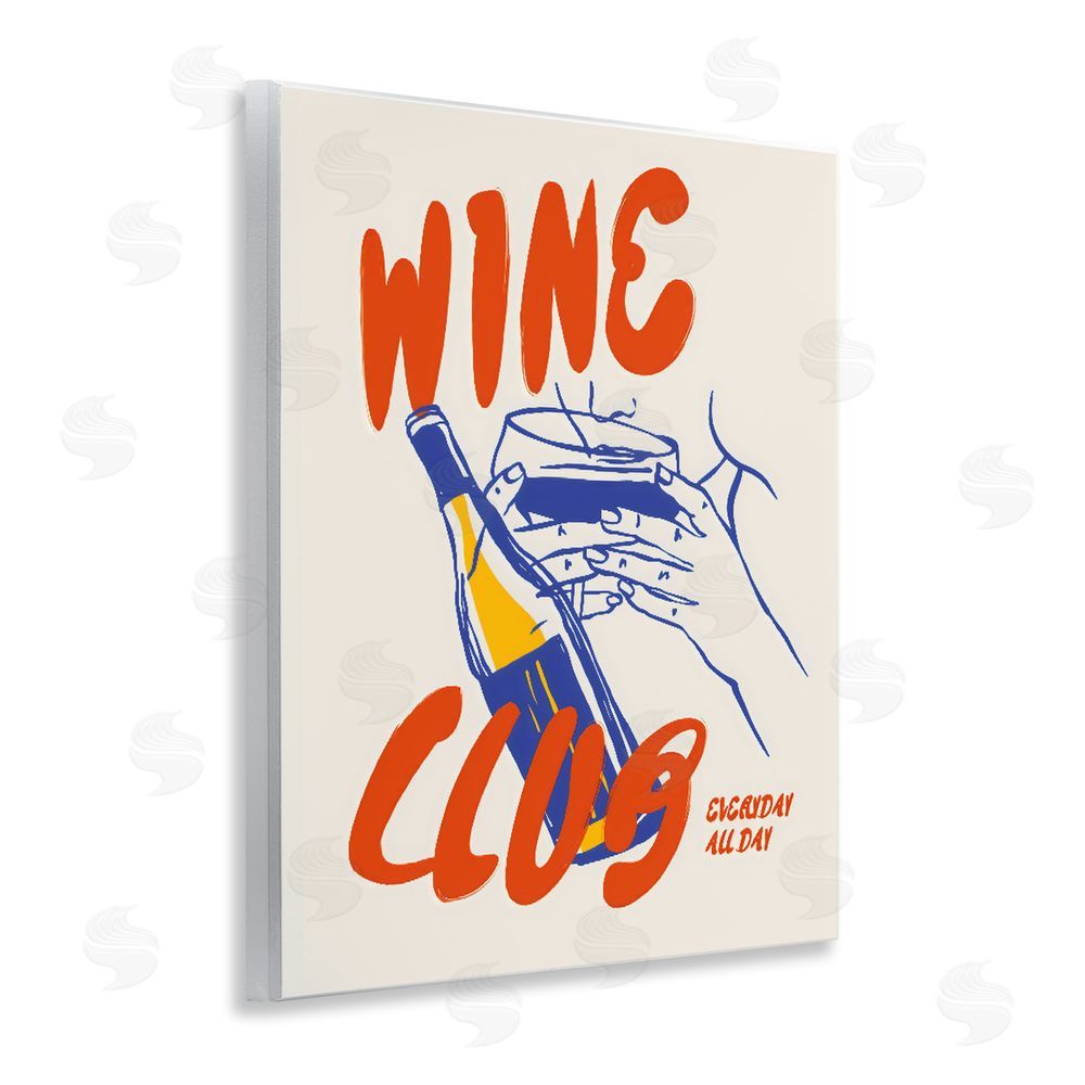 The Prints Vibe Wine Club Every Day Wall Plaque Printed Art
