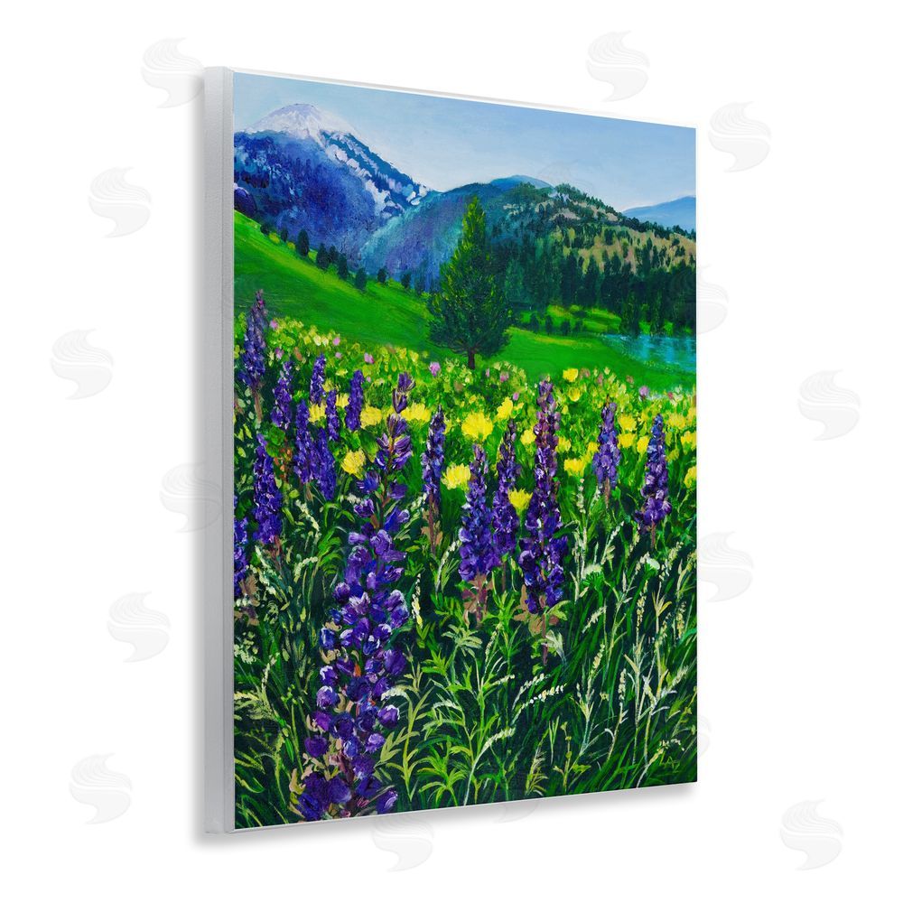 Lee Ann Zirbes Flower Speckled Valley Wall Plaque Home Decor Art Print