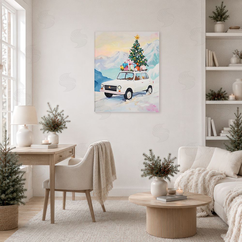 The Prints Vibe Christmas Van Trek Through Snow
