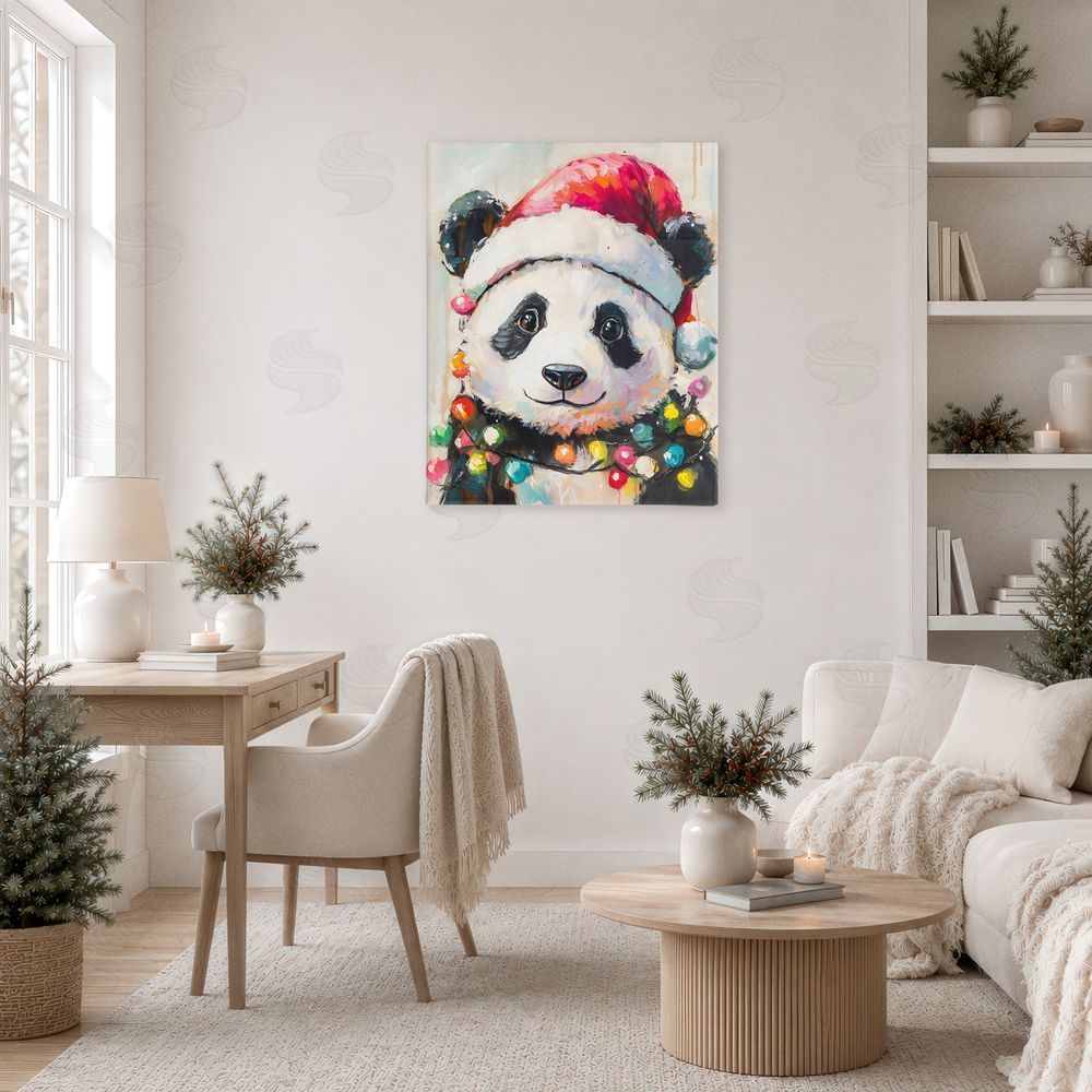 The Prints Vibe Christmas Lights Panda