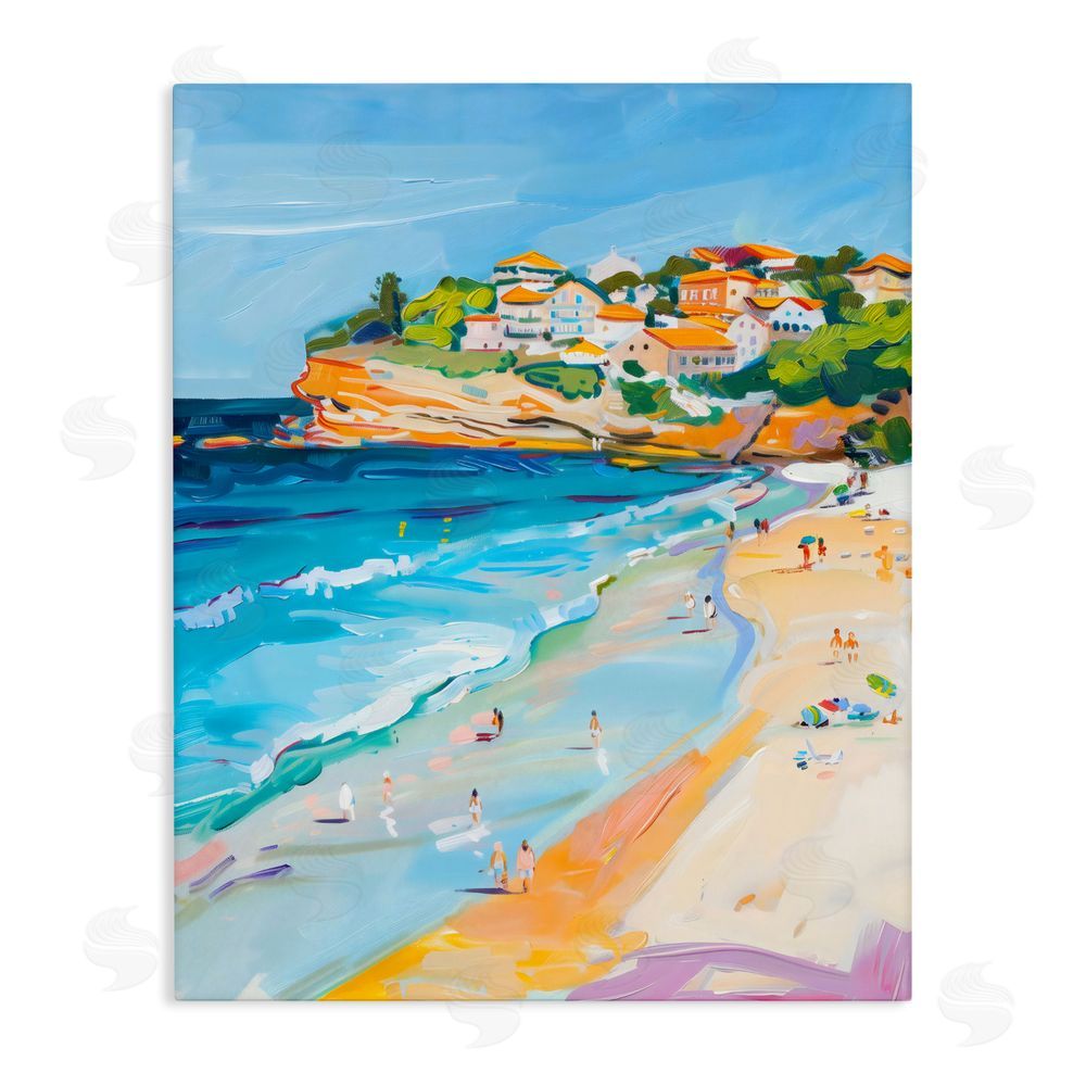 The Prints Vibe Bondi Beach Cove Stretched Canvas Wall Art Print