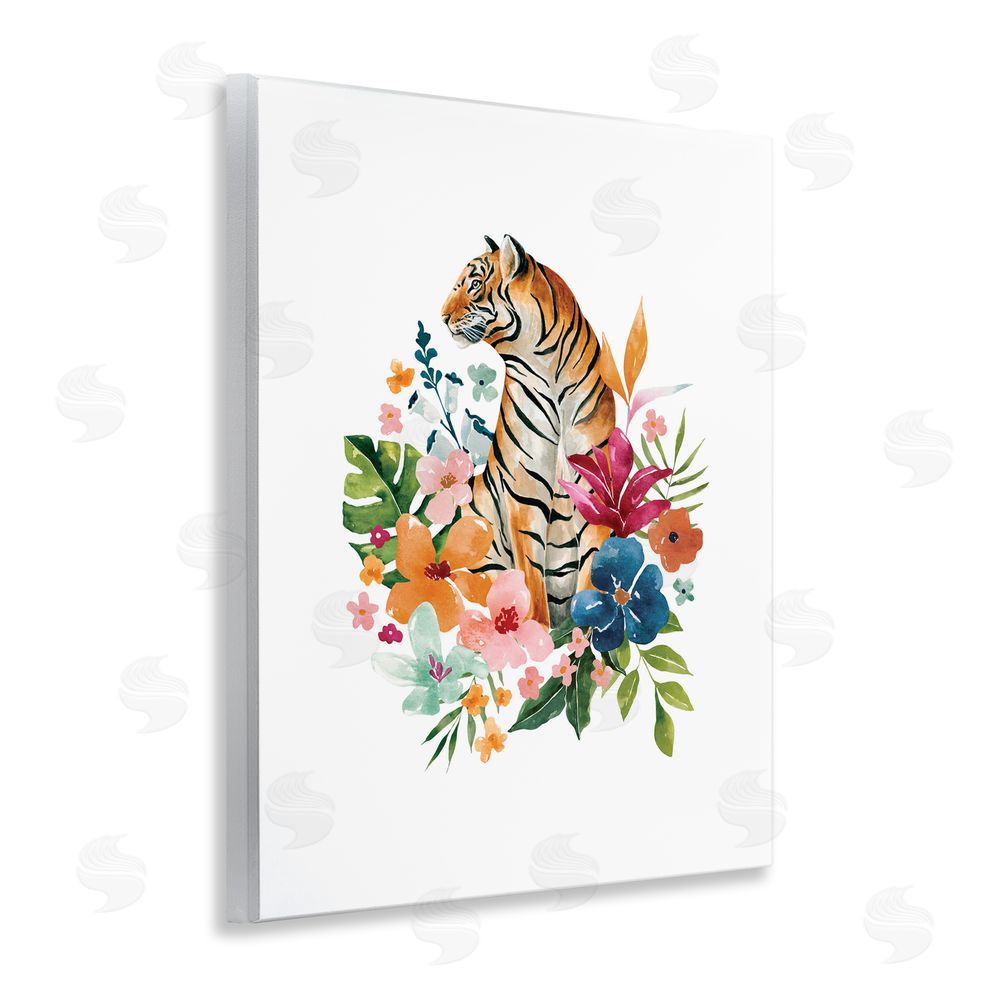 Bethany Sandoval Tropical Jungle Tiger Wooden Wall Plaque Art Print