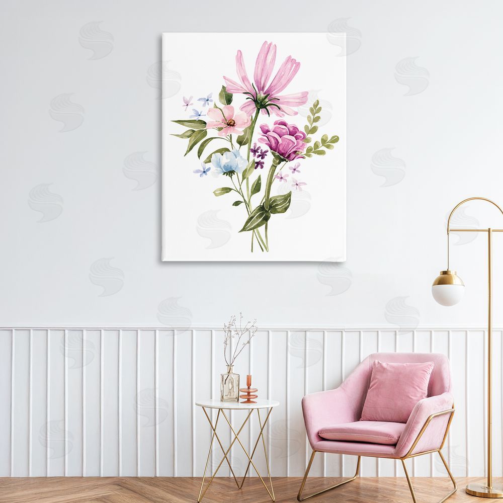 Bethany Sandoval Wildflower Fields Floral Bundle Stretched Canvas on Wall
