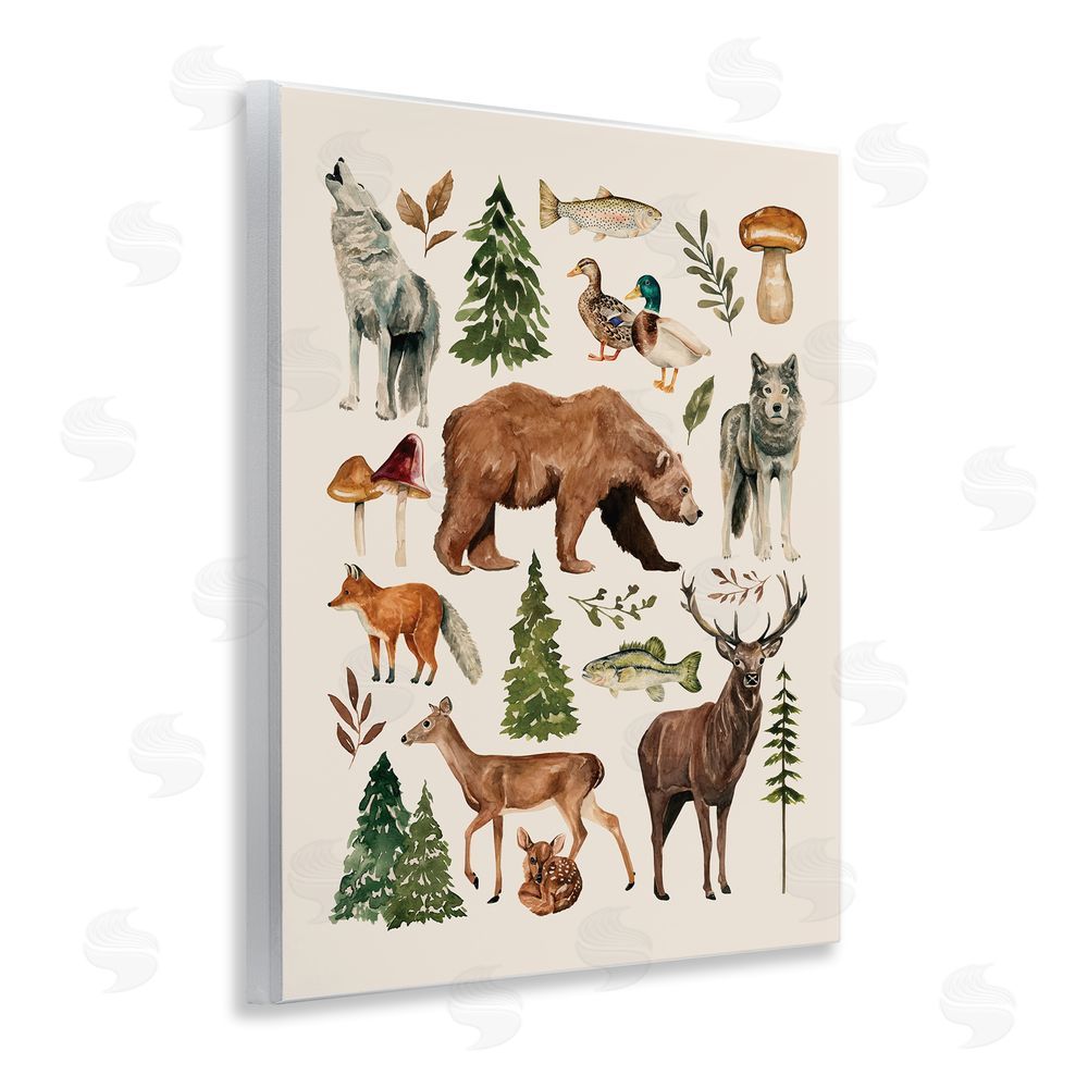 Bethany Sandoval The Wild Wood Animals Wooden Wall Plaque Art Print