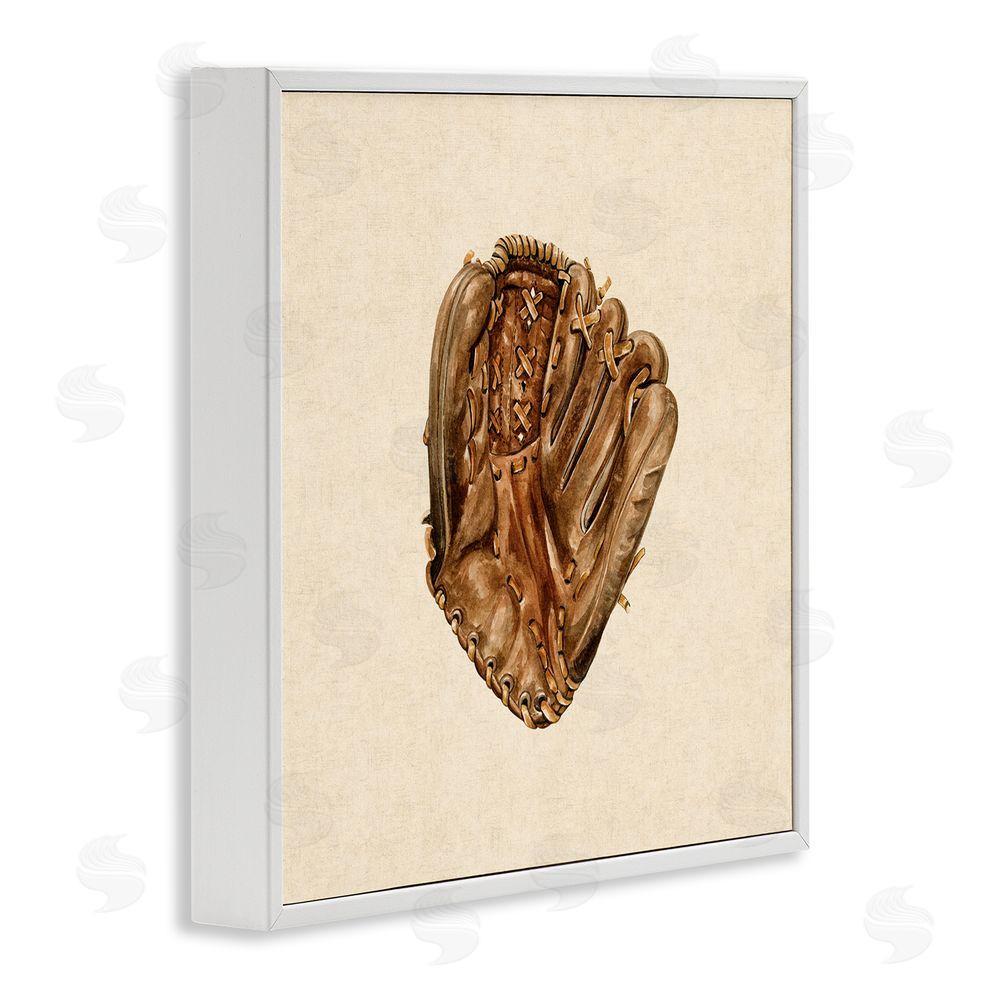 Bethany Sandoval All Star Baseball Glove White Framed Giclee Wall Art Print