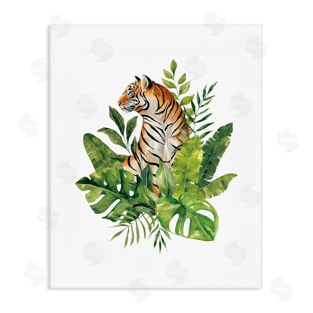 Bethany Sandoval Exotic Jungle Tiger Stretched Canvas Wall Art Print