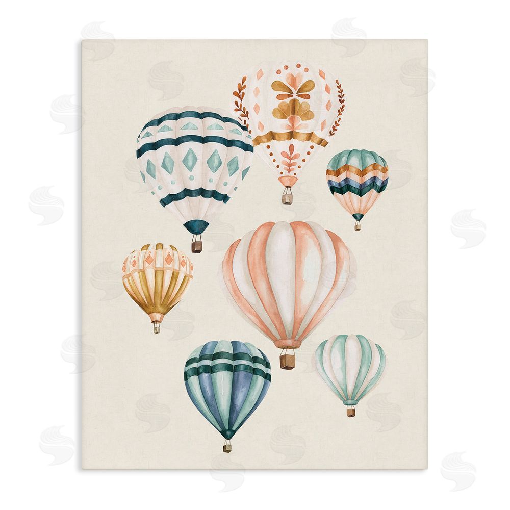 Bethany Sandoval Wanderlust Hot Air Balloons Stretched Canvas Wall Art Print
