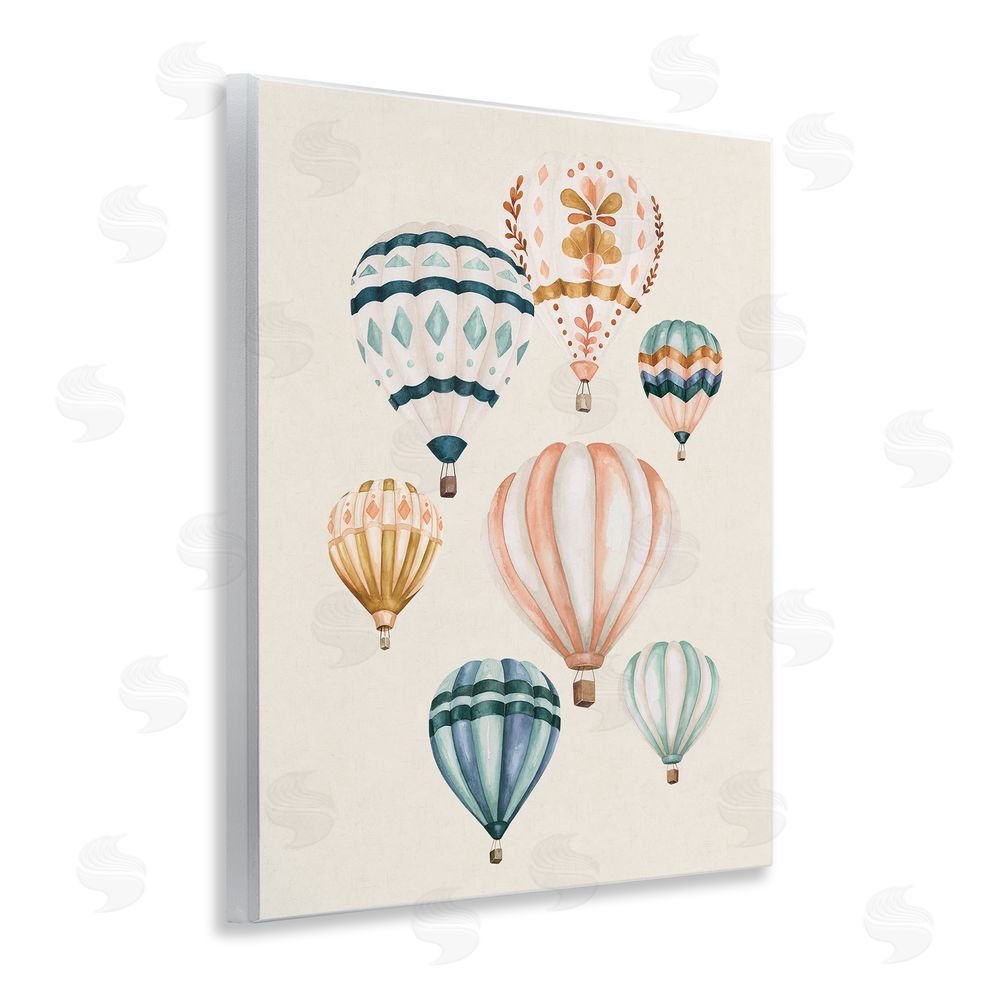 Bethany Sandoval Wanderlust Hot Air Balloons Wooden Wall Plaque Art Print