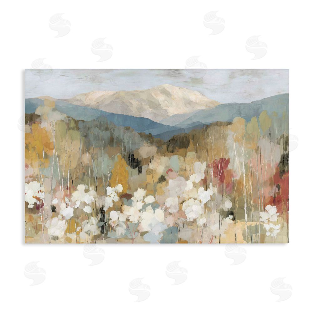 Chromatic Storm Studio Autumn Mountain Meadow Stretched Canvas Wall Art Print