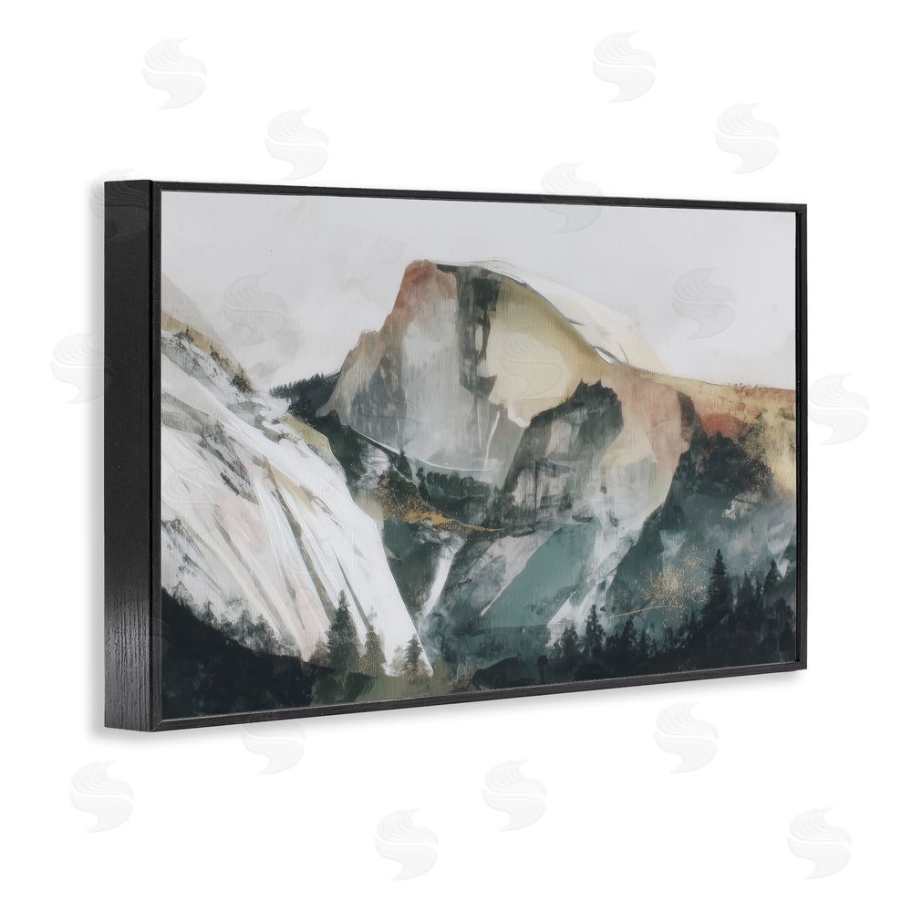 Chromatic Storm Studio Abstract Sierra Nevada Mountain Black Framed Giclee Wall Art Print