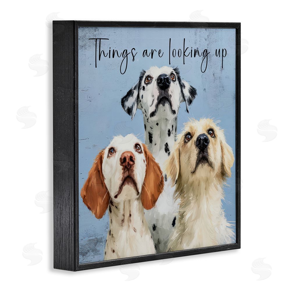 Kim Curinga Things Are Looking Up Black Framed Giclee Wall Art Print