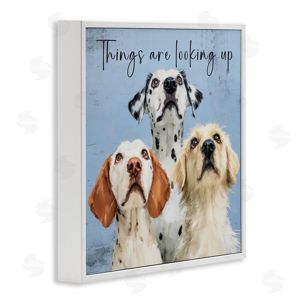 Kim Curinga Things Are Looking Up White Framed Giclee Wall Art Print