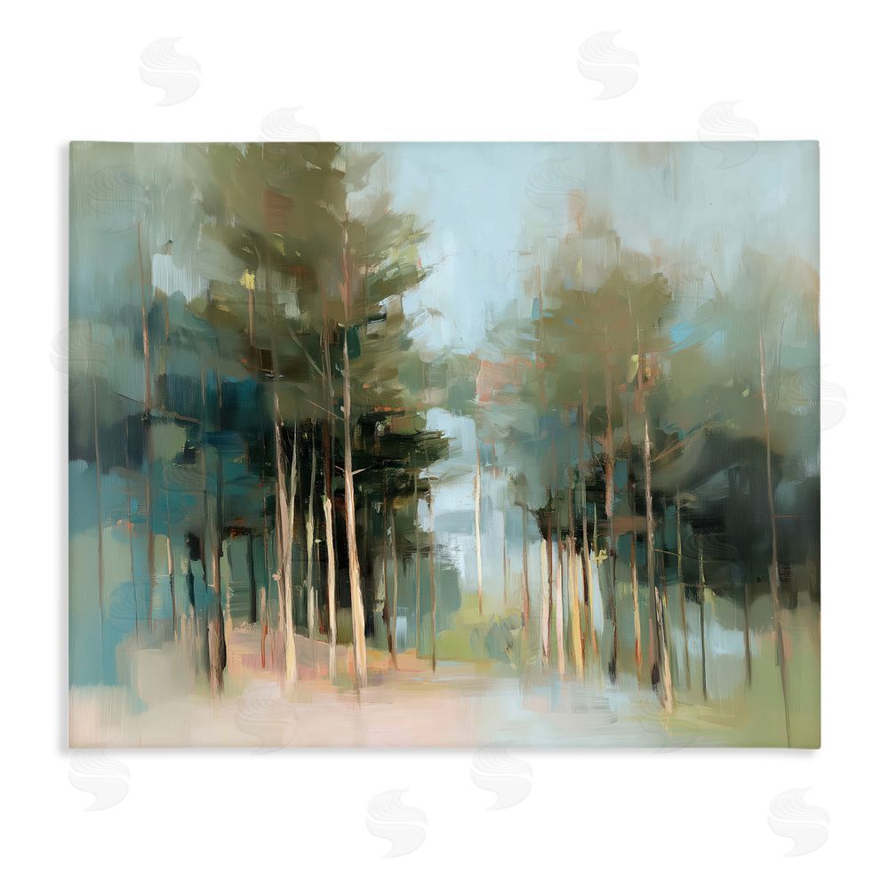 Kim Curinga The Grove Impressionist Forest Stretched Canvas Wall Art Print