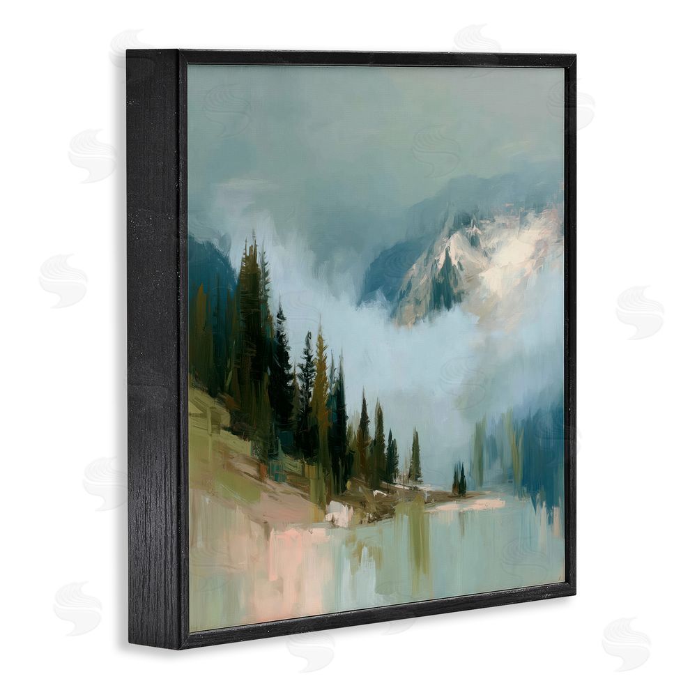 Kim Curinga Fog On The Mountains Black Framed Giclee Wall Art
