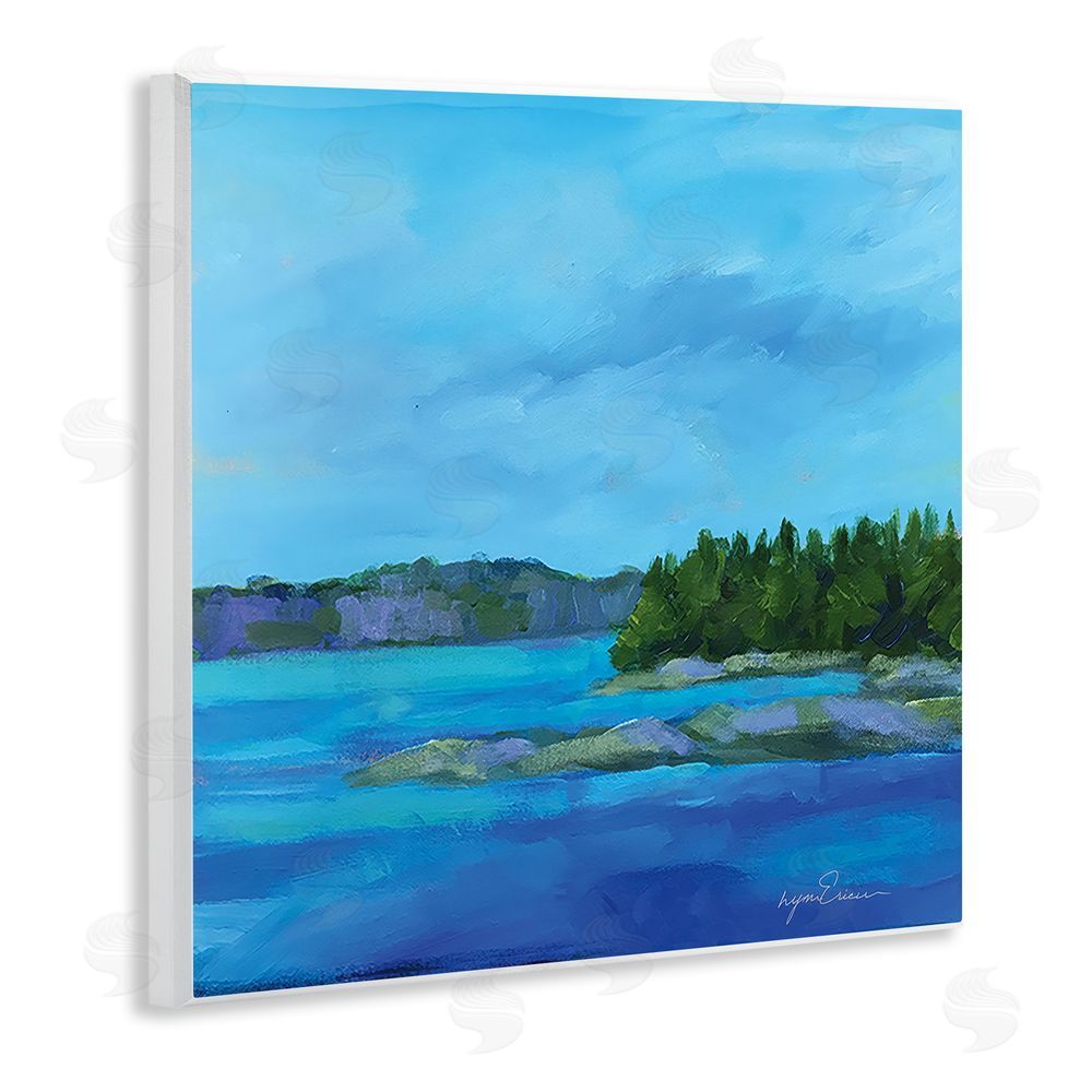 Lynn Ericson Fine Art Tranquil Blue Cove Wall Plaque Printed Art