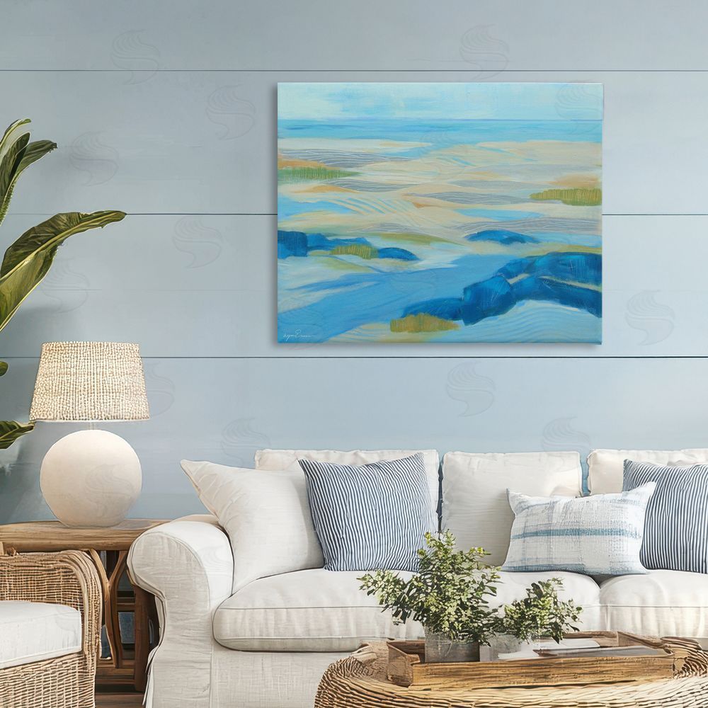 Lynn Ericson Fine Art Coastal Walk Among Dunes Stretched Canvas Wall Art in Room