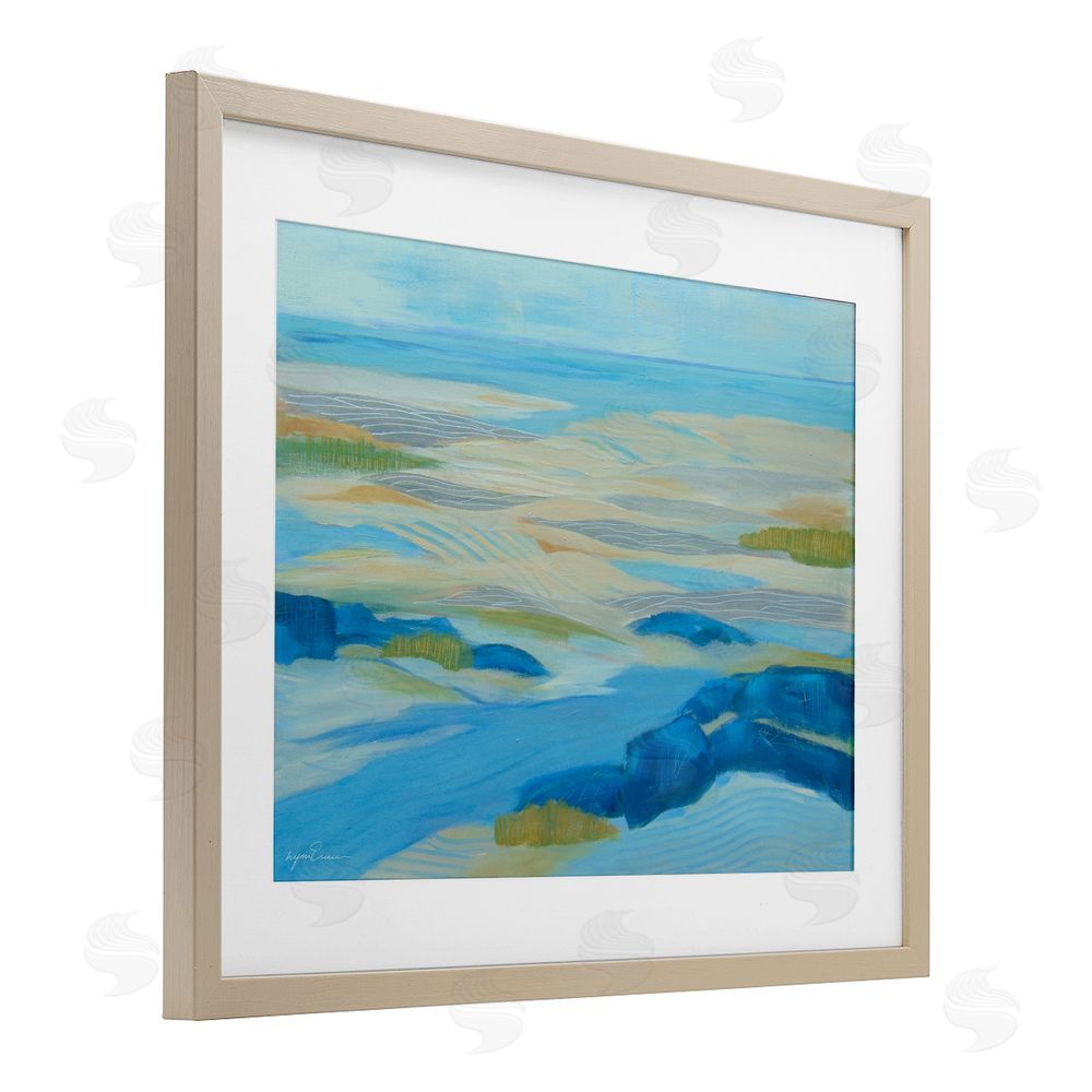 Lynn Ericson Fine Art Coastal Walk Among Dunes Brown Framed Print Under Glass Wall Art