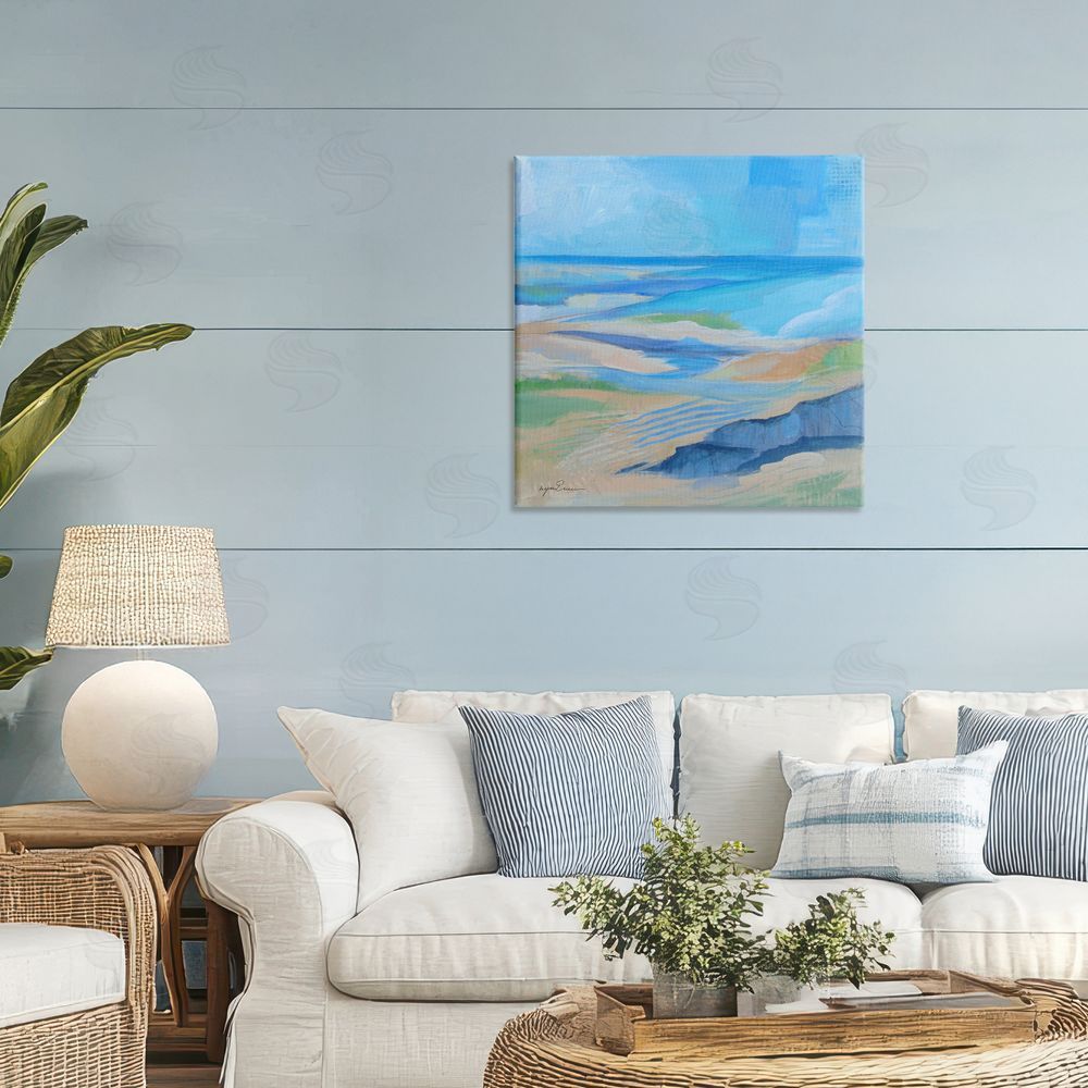 Lynn Ericson Fine Art After The Storm Beachscape Stretched Canvas Wall Art Print in Room