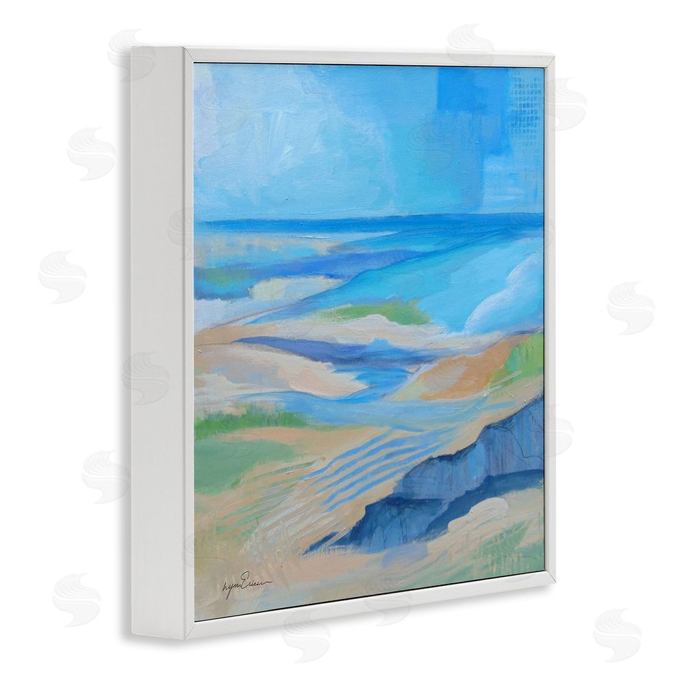 Lynn Ericson Fine Art After The Storm Beachscape White Framed Giclee Wall Art Print