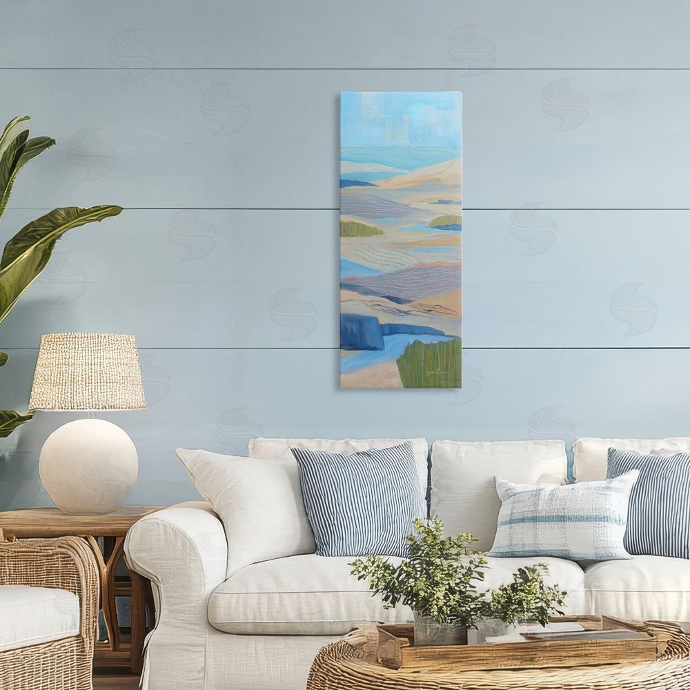 Lynn Ericson Fine Art Ebb & Flow Sand Dunes Stretched Canvas Wall Art in Room