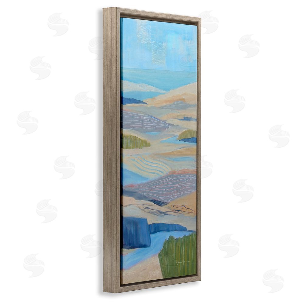 Lynn Ericson Fine Art Ebb & Flow Sand Dunes Brown Floating Frame Canvas Wall Art Print