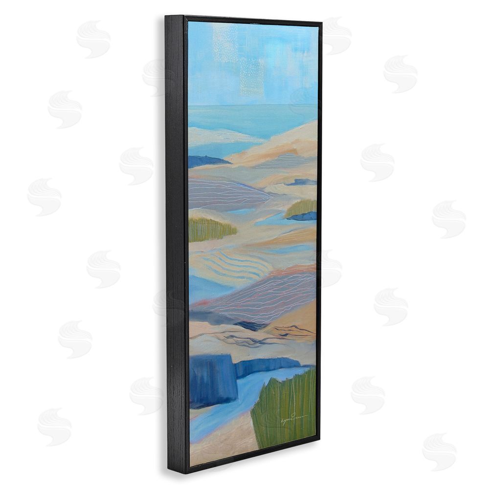 Lynn Ericson Fine Art Ebb & Flow Sand Dunes Black Framed Giclee Wall Art Print