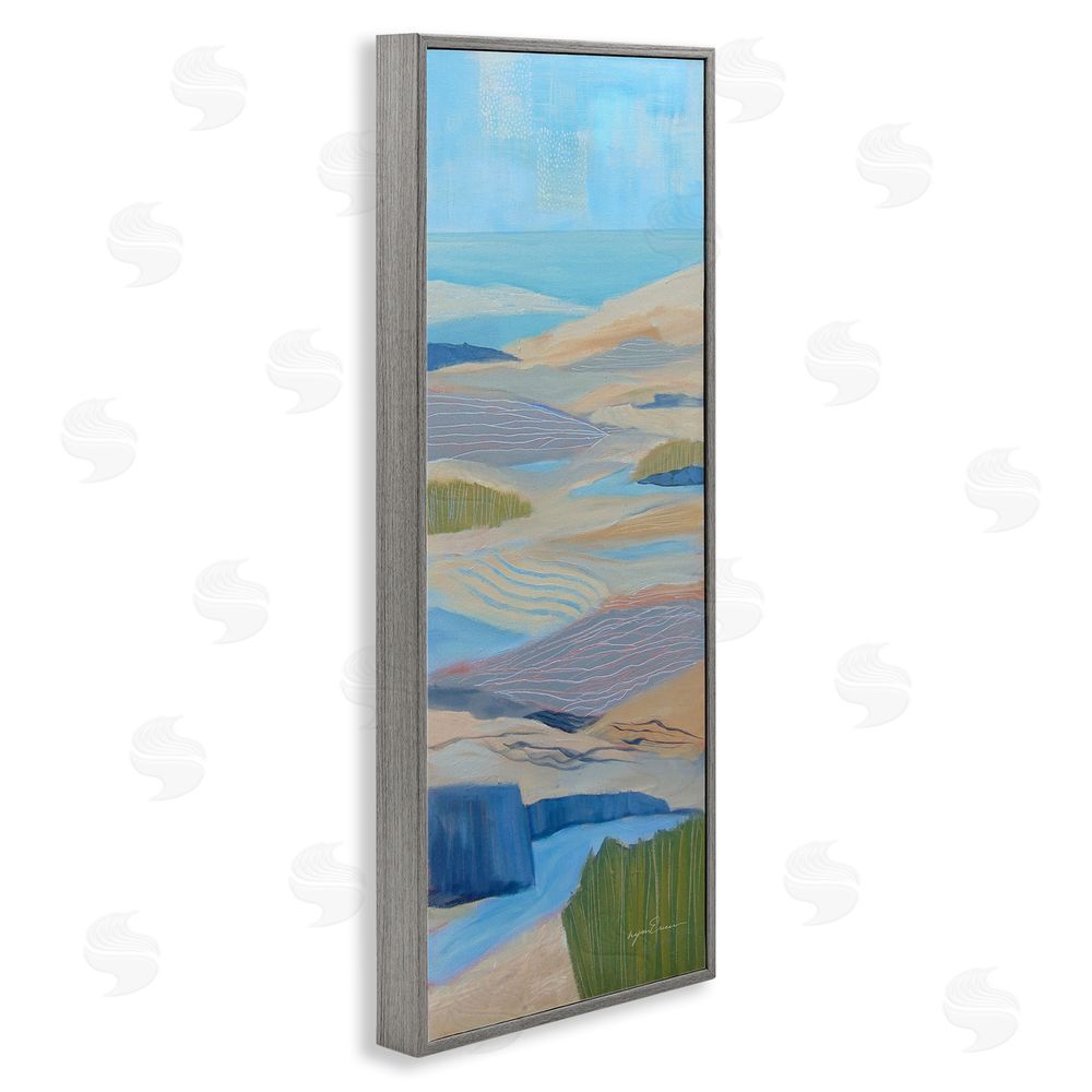 Lynn Ericson Fine Art Ebb & Flow Sand Dunes Gray Framed Giclee Wall Art Print