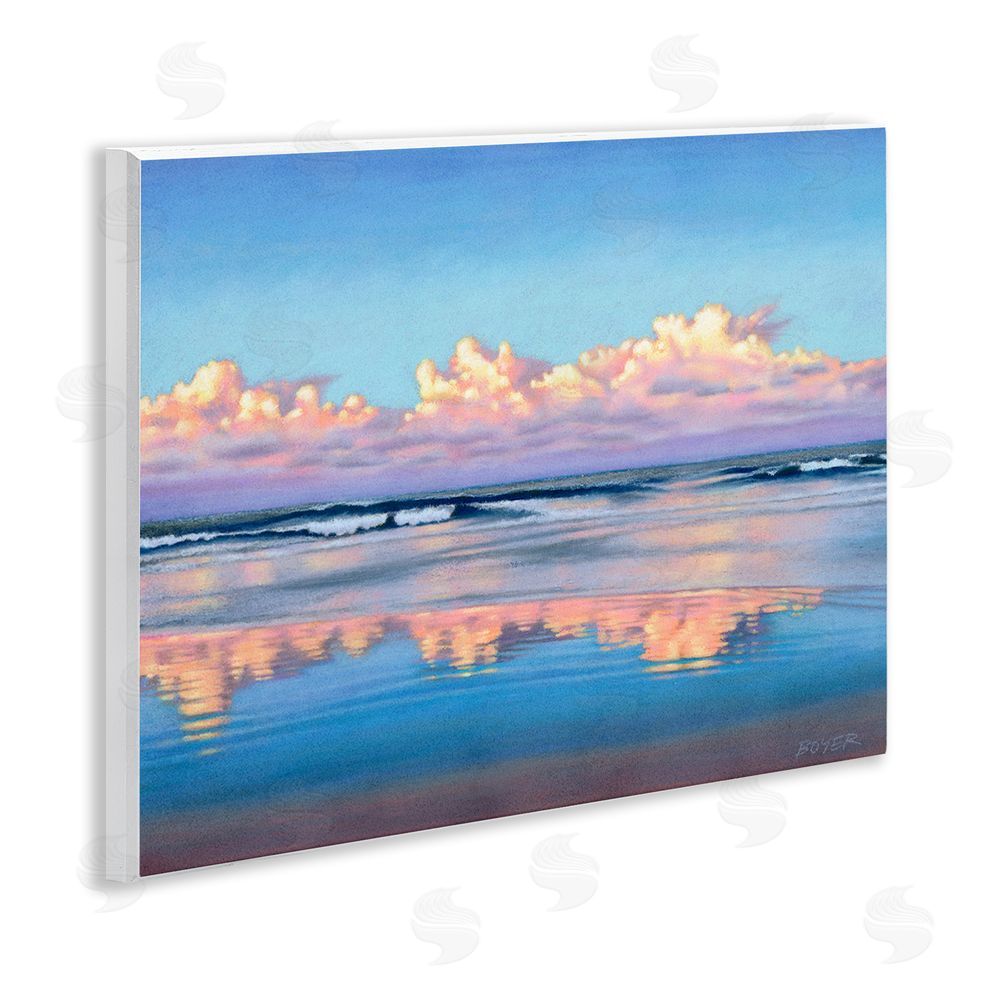 Susy Boyer Cloud Illusions Reflection Wall Plaque with Fixed Lithograph Print