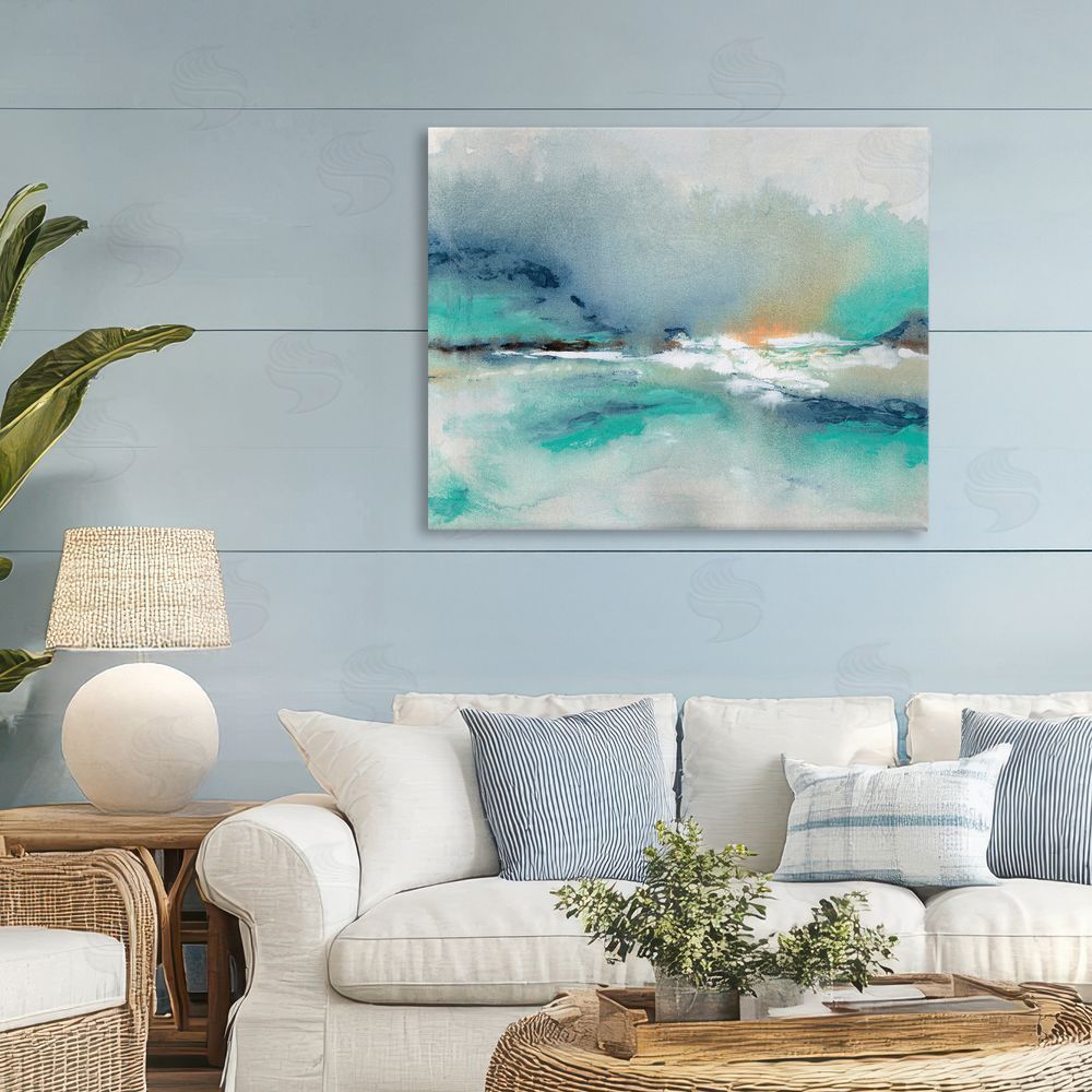 NLS Design Sun Bleached Crossing Stretched Canvas on Wall