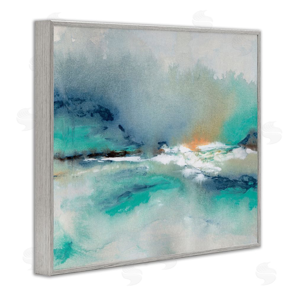 NLS Design Sun Bleached Crossing Gray Framed Giclee Wall Art Print