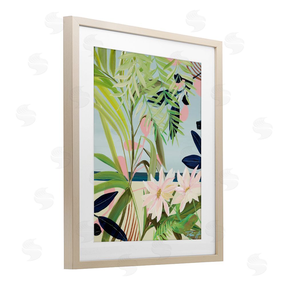 Dani Heyward Discovery of Lush Plants Brown Framed Print Under Glass Wall Art