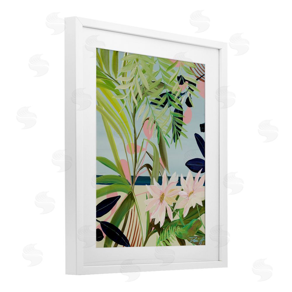 Dani Heyward Discovery of Lush Plants White Framed Print Under Glass Wall Art