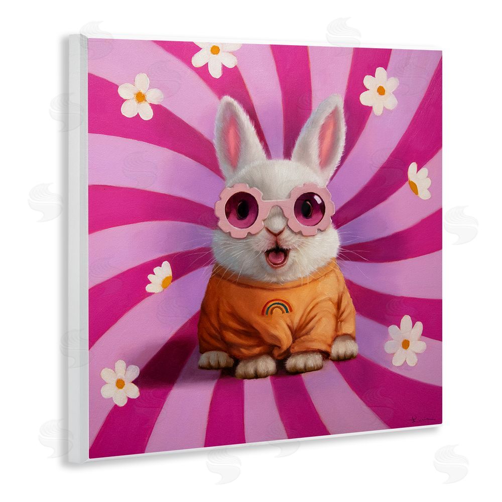 Lucia Heffernan Good Vibes Only Rabbit Wall Plaque Home Decor Art Print