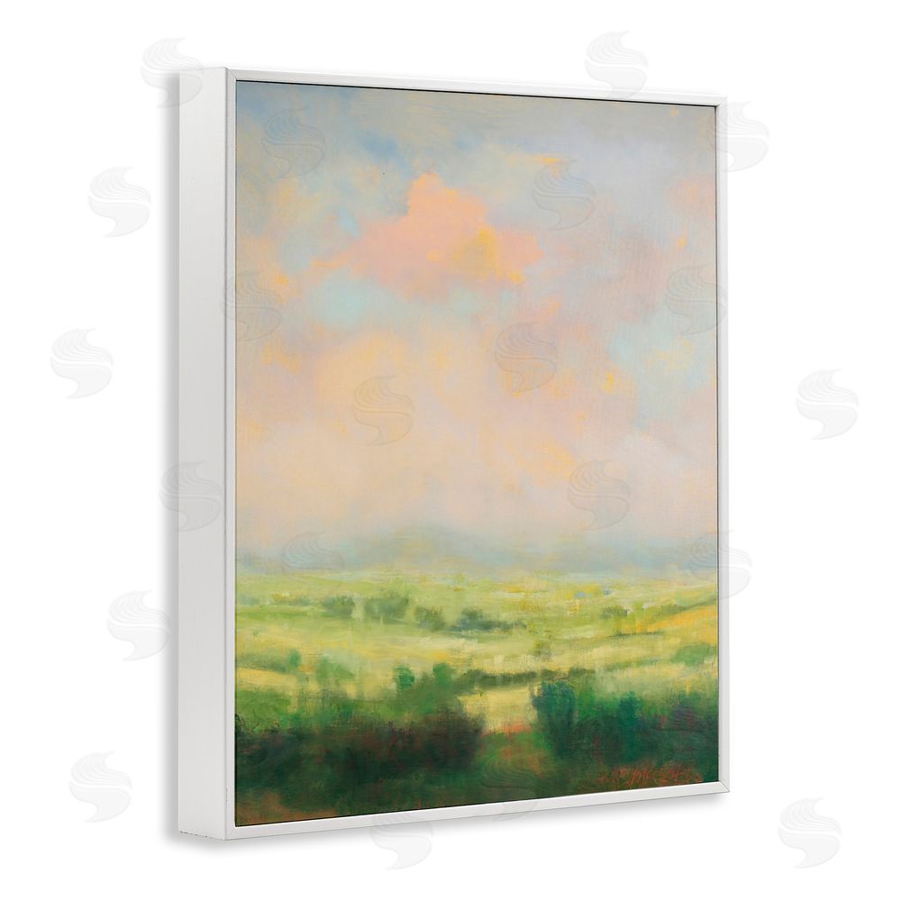 William McCarthy Springtime Farnese Landscape White Framed Giclee Wall Art Print
