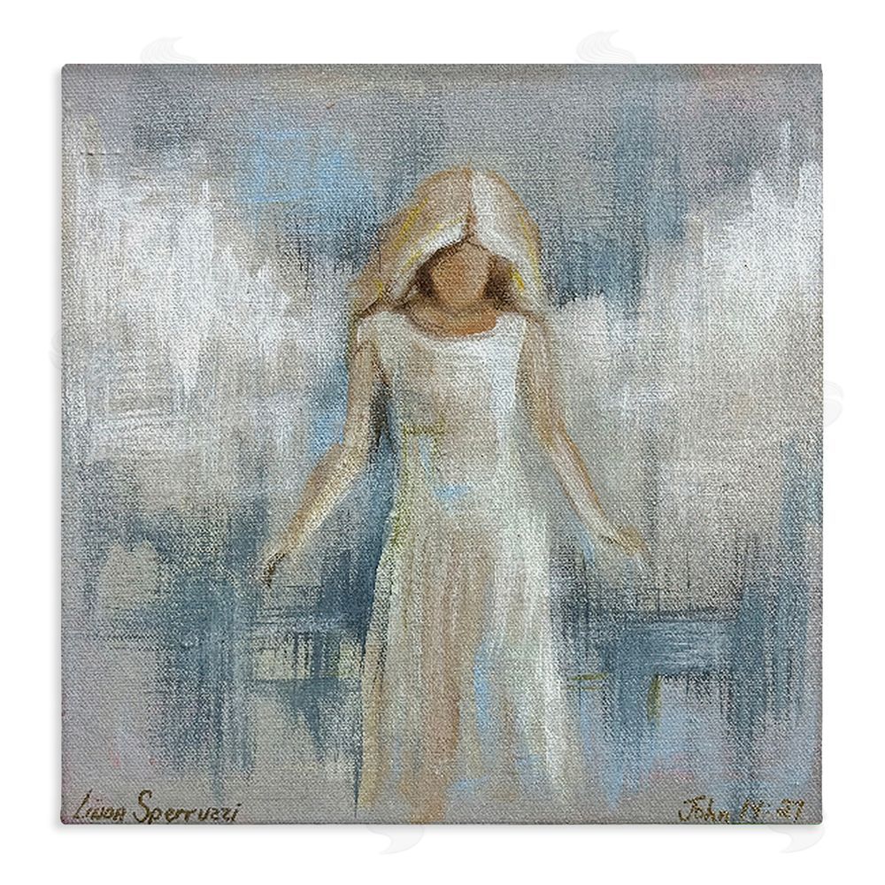 Linda Sperruzzi Ethereal Peace Angel Stretched Canvas Wall Art