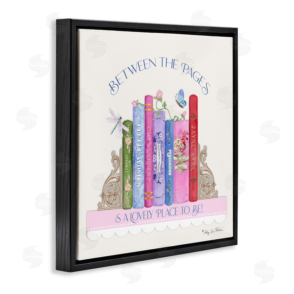 Audrey Jeanne Roberts Between The Pages Lovely Place To Be Black Floating Frame Canvas Wall Art Print
