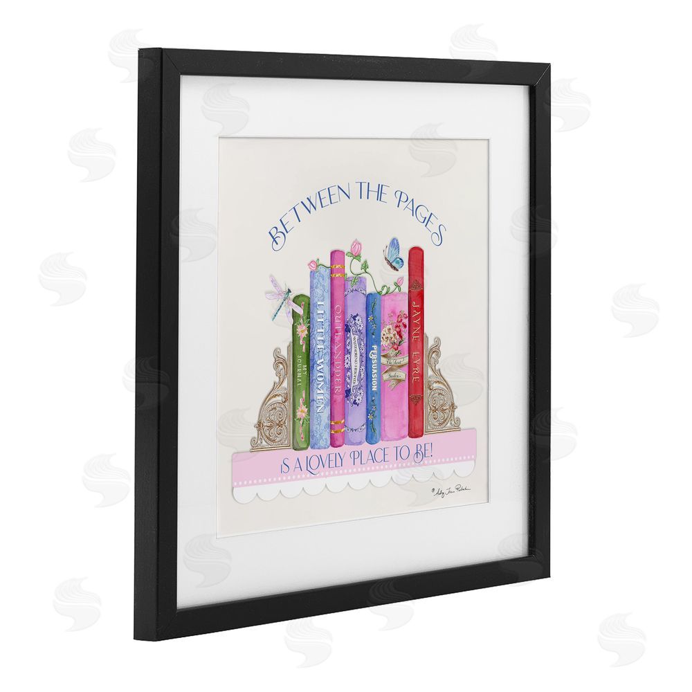 Audrey Jeanne Roberts Between The Pages Lovely Place To Be Black Framed Print Under Glass Wall Art