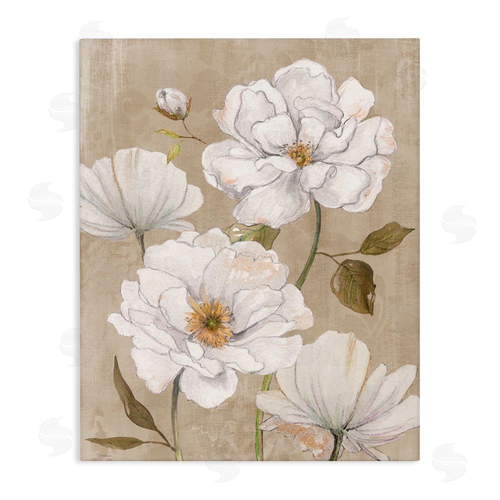 Carol Robinson Rustic Magnolia Blooms Stretched Canvas Wall Art Print
