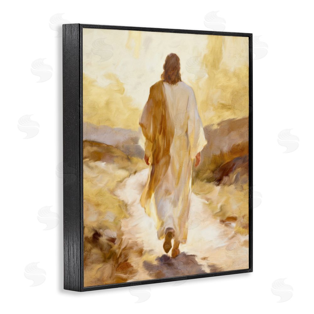 Kim Allen Walk By Faith Sunset Black Framed Giclee Wall Art Print