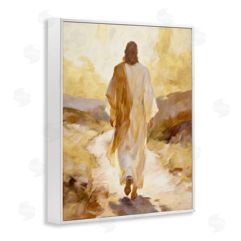 Kim Allen Walk By Faith Sunset White Framed Giclee Wall Art Print