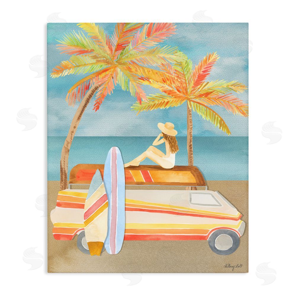 Hillary Holt California Road Trip Stretched Canvas Wall Art Print