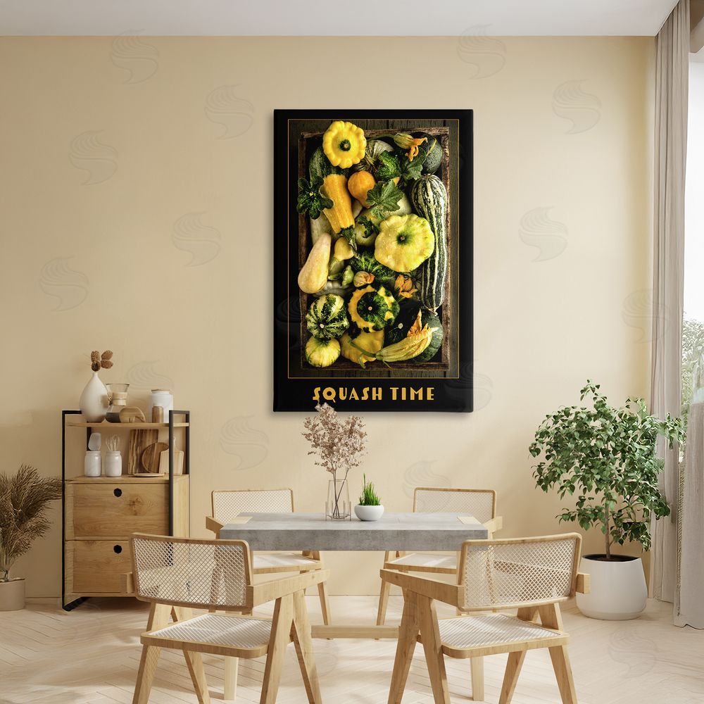 Carl Kravats Squash Time Vibrant Vegetables Stretched Canvas on Wall