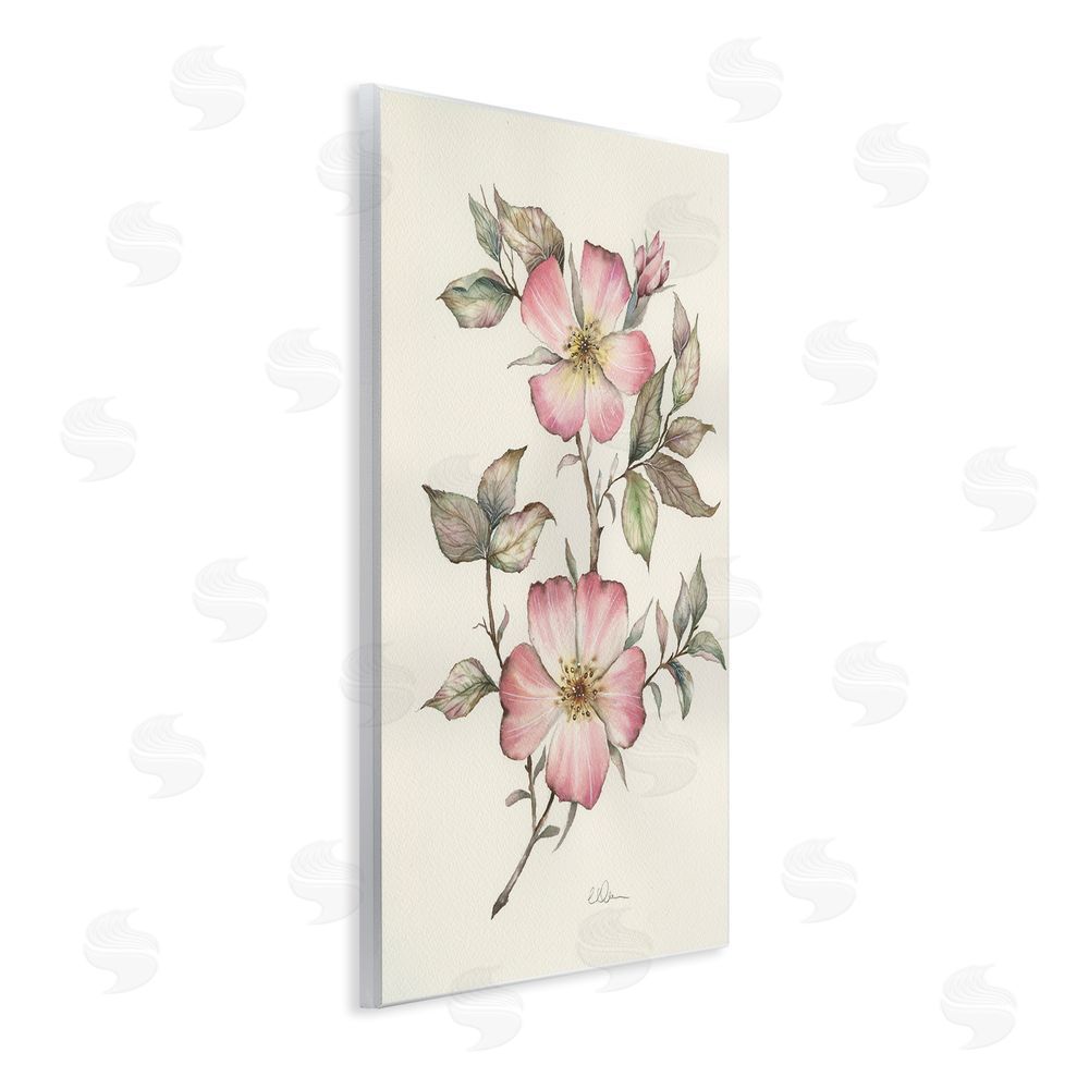 Cady Driver Two Flowers Natural Study Wall Plaque Printed Art