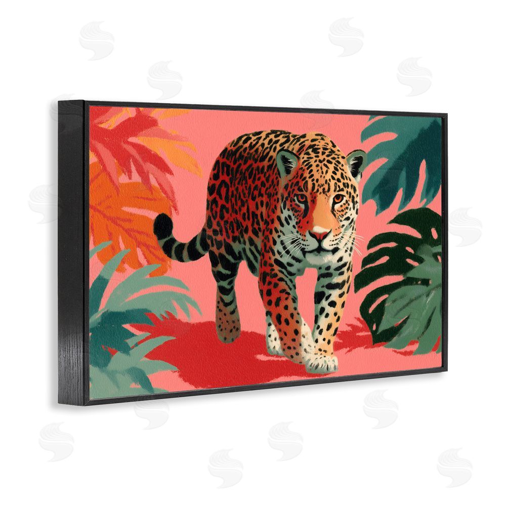 A Barefoot Stylist Big Cat & Color Black Framed Giclee Wall Art Print