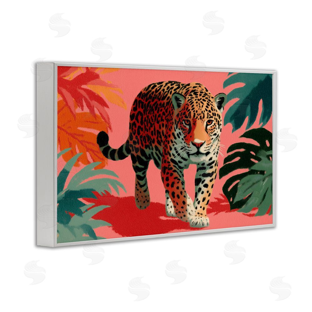 A Barefoot Stylist Big Cat & Color White Framed Giclee Wall Art Print