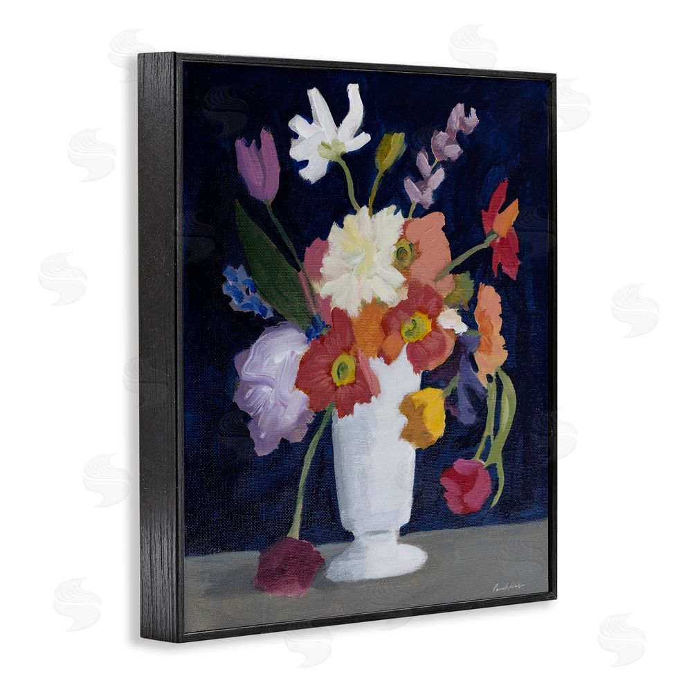 Pamela Munger Bountiful Collection of Florals Black Framed Giclee Wall Art Print